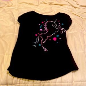 Black unicorn shirt